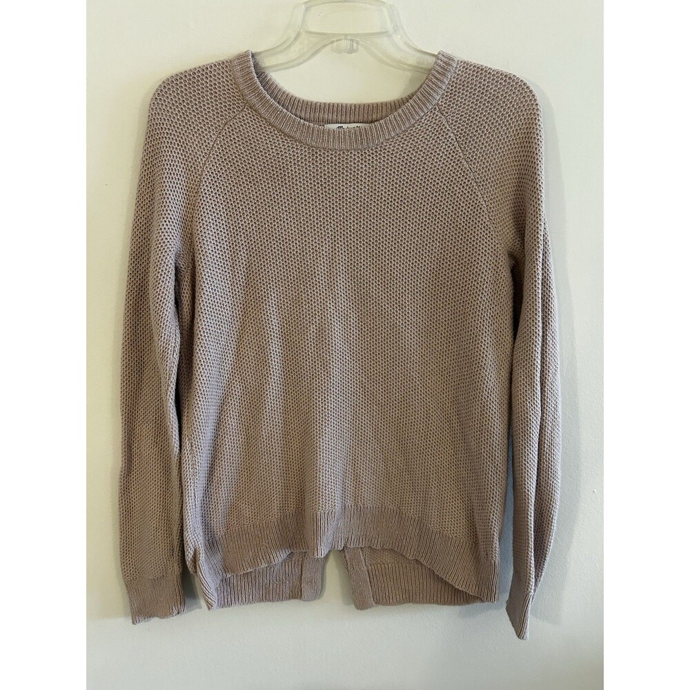 Madewell Province Cross Back Knit Pullover Mauve Womens Size S